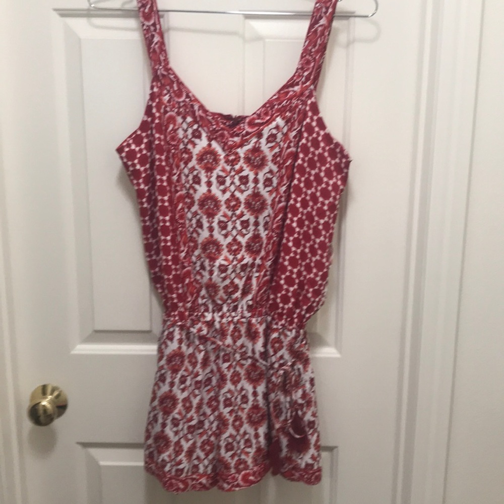Red & White Artisan NY Romper Size 6